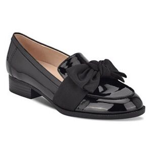 Banolino Bow Loafers Black size 7
